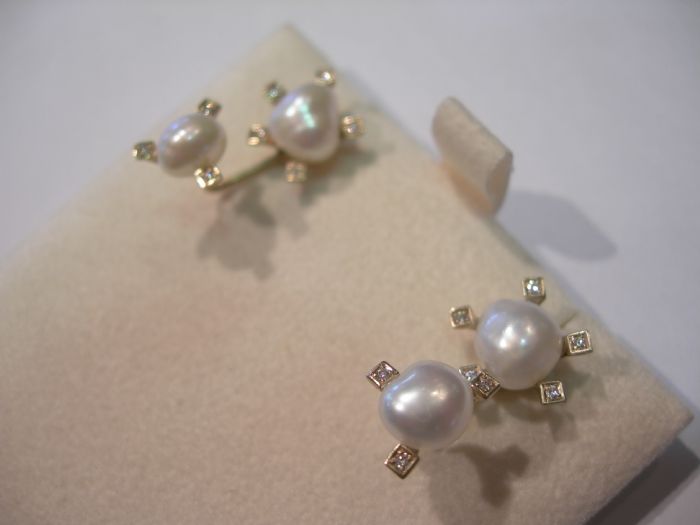 Pearl earrings best sale sterns